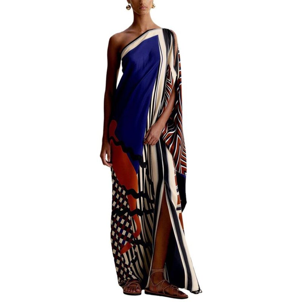 Oloey Womens One-Shoulder Maxi Dress